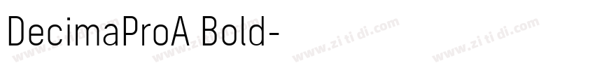 DecimaProA Bold字体转换